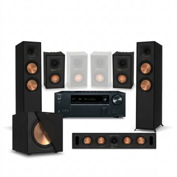 Klipsch Reference 5.1.2 Dolby Atmos Home Theater Bundle with Onkyo TX-NR6100 Receiver